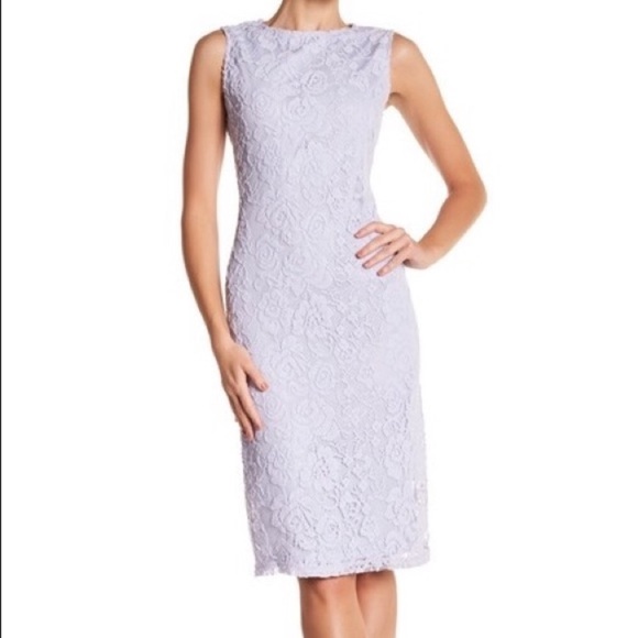 Sharagano Dresses & Skirts - Lilac lace dress